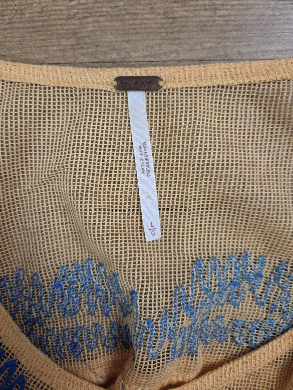 Free People Love Letter Embroidered Poncho Top - Picture 6 of 14